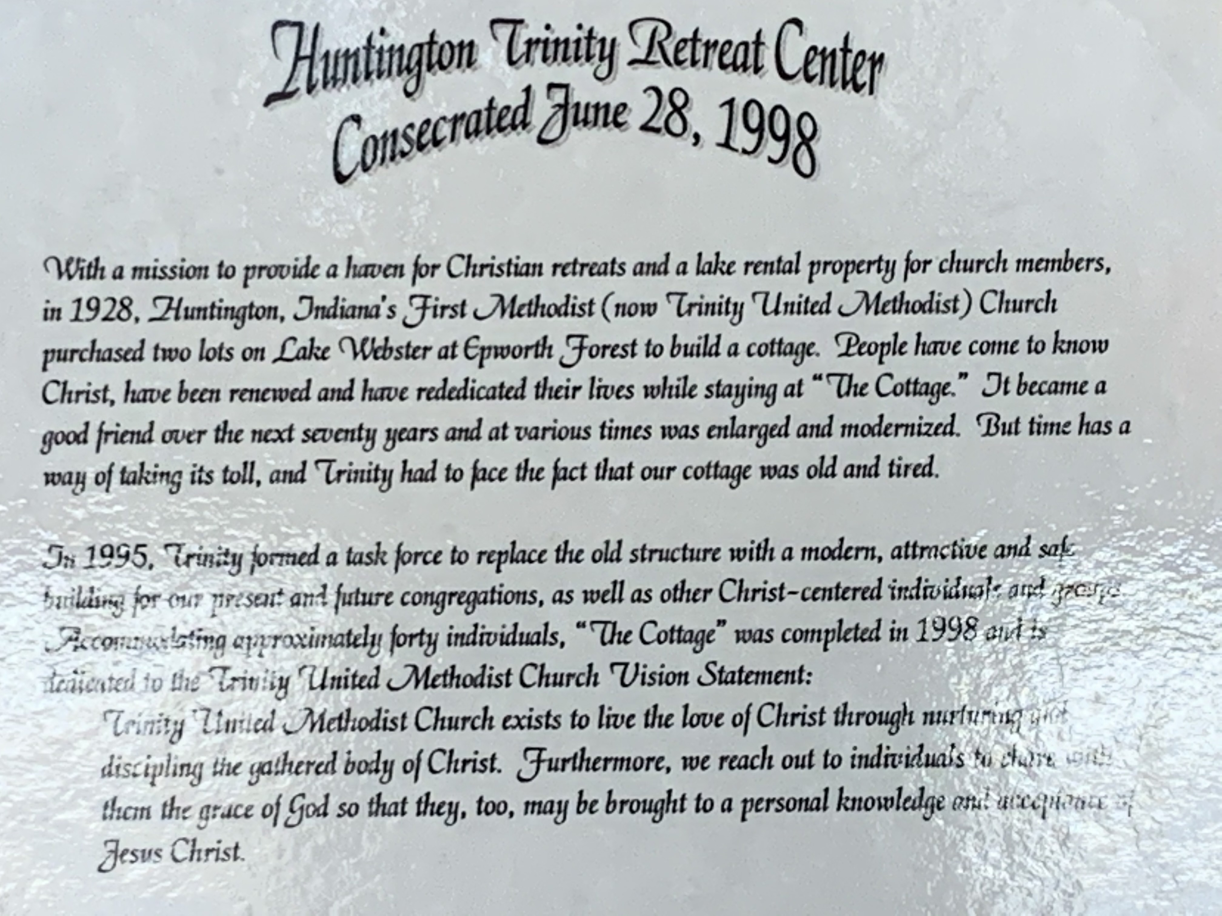 Retreat Center History